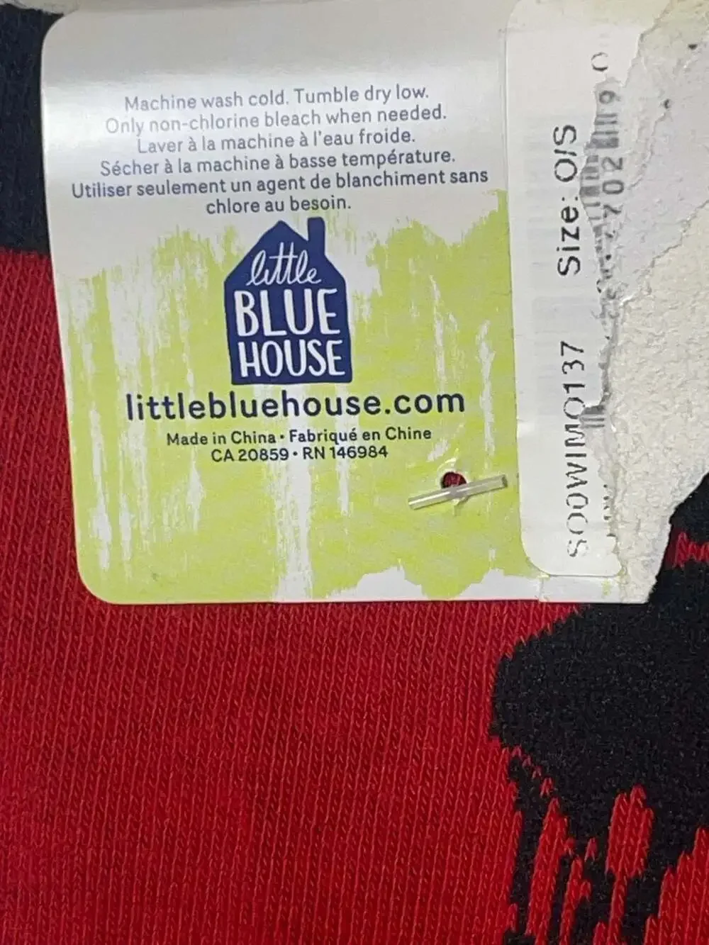 Little Blue House by Hatley Women's Moose Print Crew Socks O/S